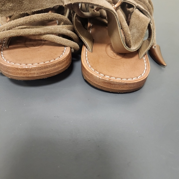 ASH Peace Tall Gladiator flat sandals Tuape Brown Sz 40 - Picture 9 of 15